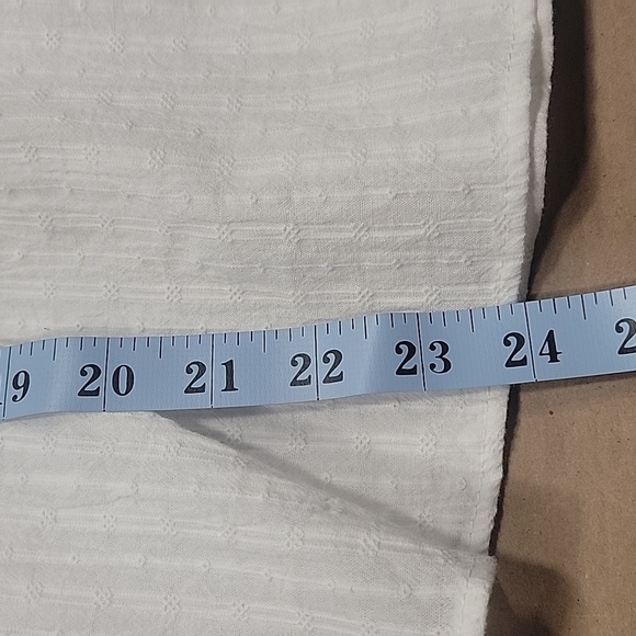 Bp Peasant Blouse, High Waist, Balloon Sleeve, Semi-Sheer, Size M, NEW with Tag - Picture 9 of 10